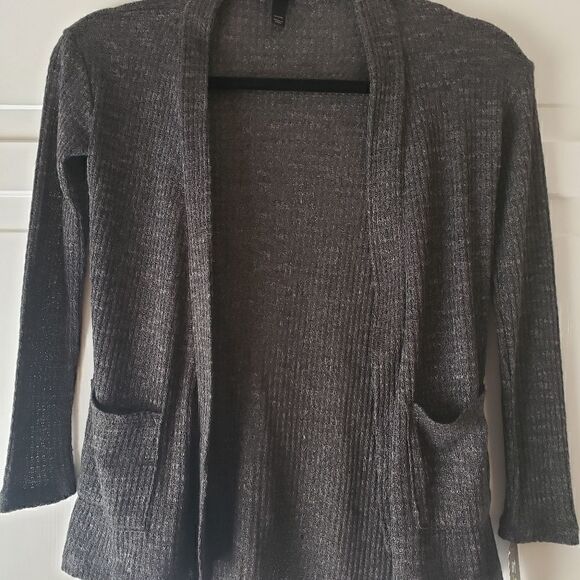 Gray Cardigan With Pockets  - Picture 1 of 3